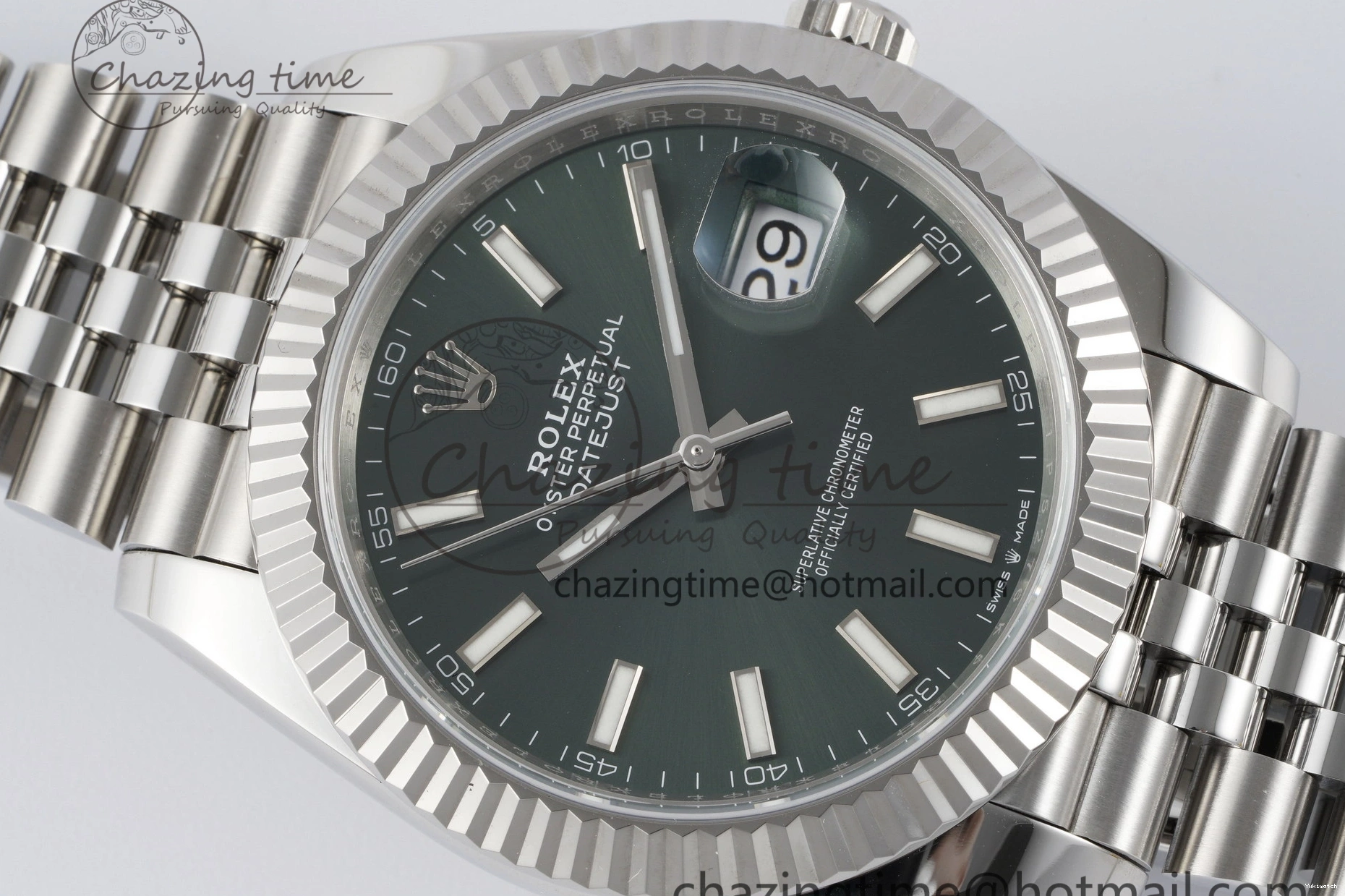 904L Best 41 1:1 Bracelet Steel Edition NTF Green Dial VR3235 126334 Stick on Jubilee DateJust 0316